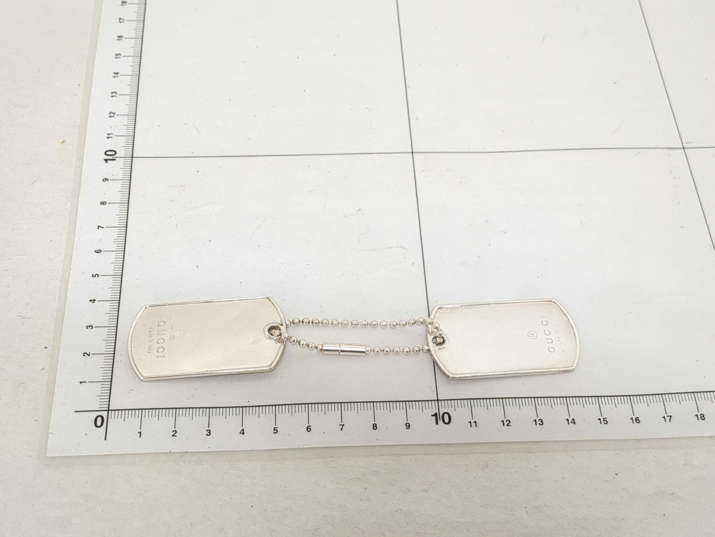 GUCCI Dog Tag 925 with Chain Other Accessories