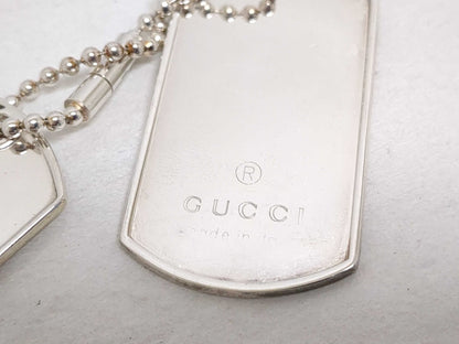GUCCI Dog Tag 925 with Chain Other Accessories