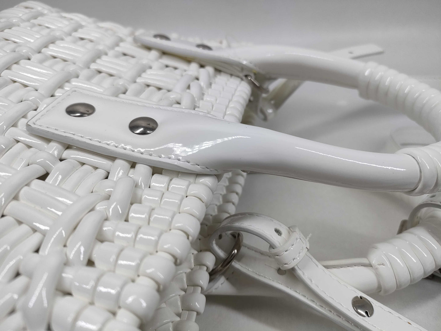 BALENCIAGA Bistro Bag Enamel 2-Way Handbag