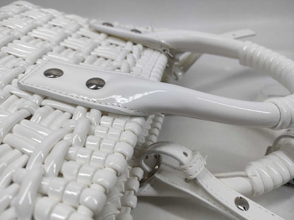 BALENCIAGA Bistro Bag Enamel 2-Way Handbag