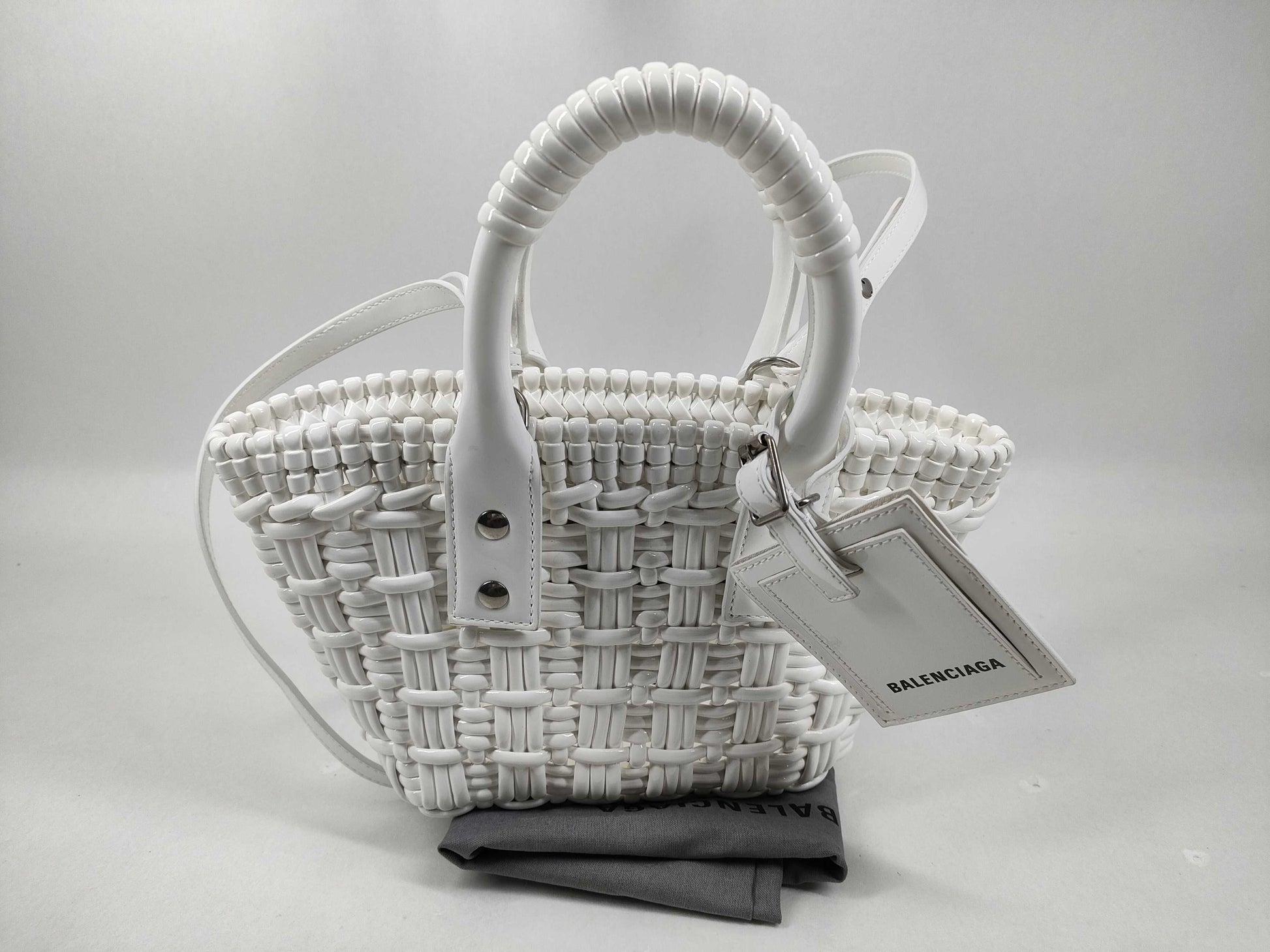 BALENCIAGA Bistro Bag Enamel 2-Way Handbag