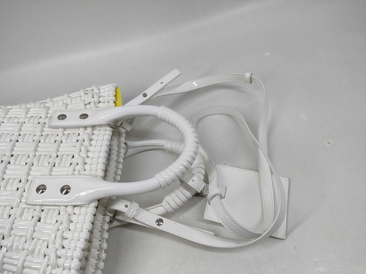 BALENCIAGA Bistro Bag Enamel 2-Way Handbag