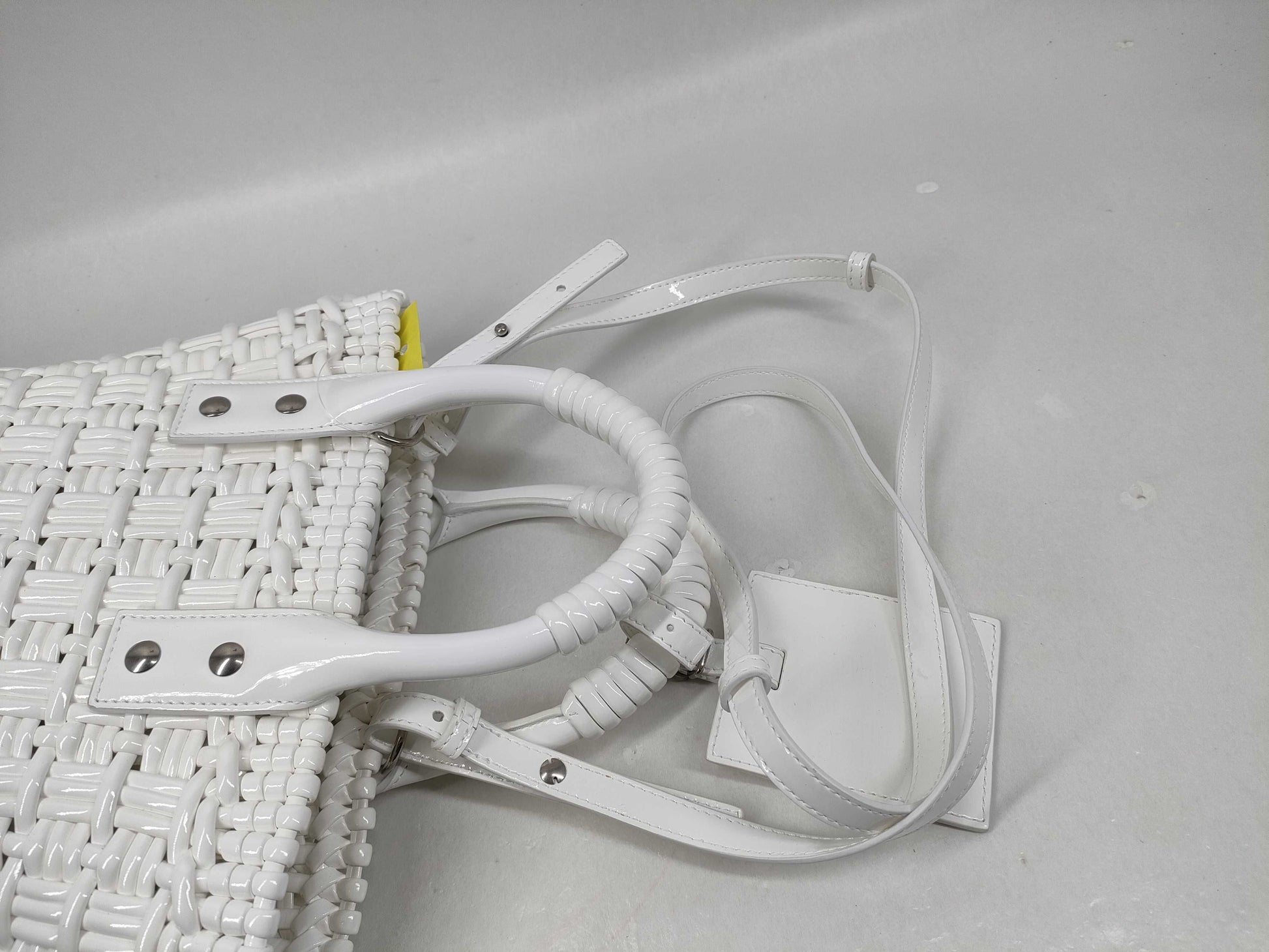 BALENCIAGA Bistro Bag Enamel 2-Way Handbag