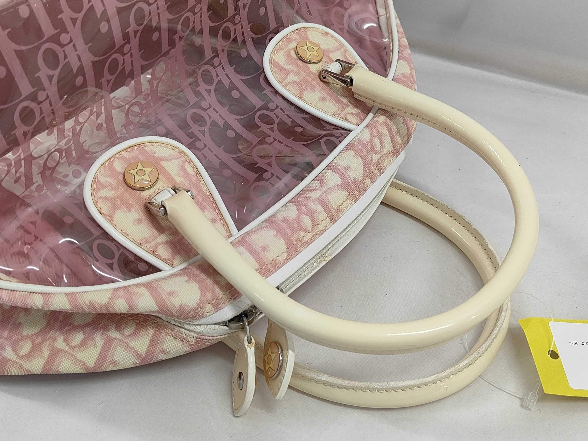 Dior Trotter Clear Bag Pink Handbag
