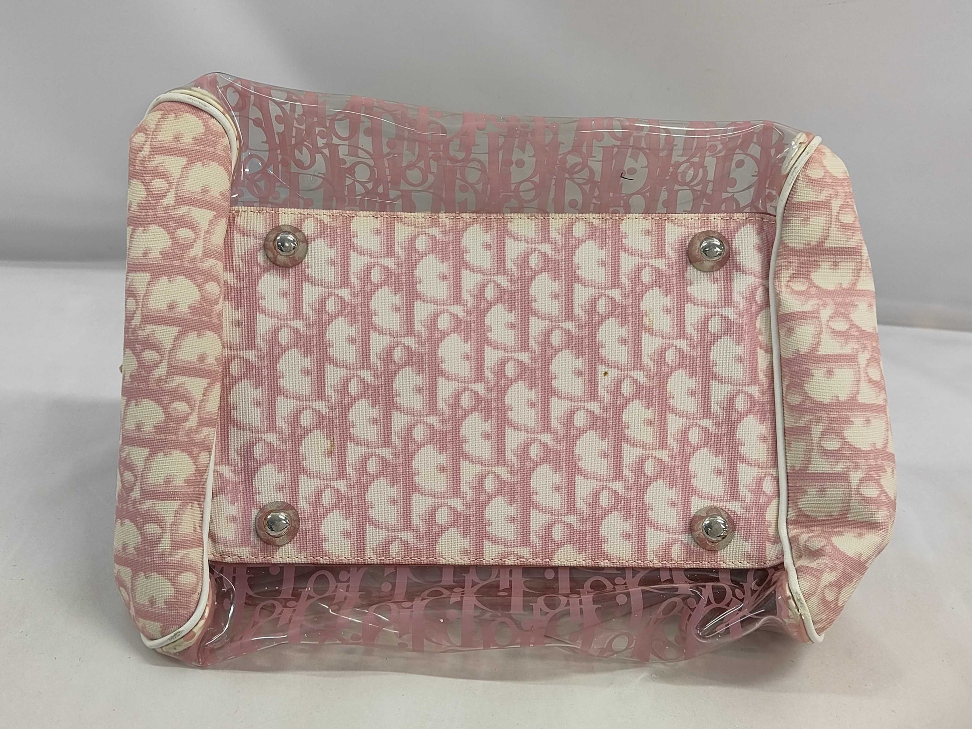 Dior Trotter Clear Bag Pink Handbag