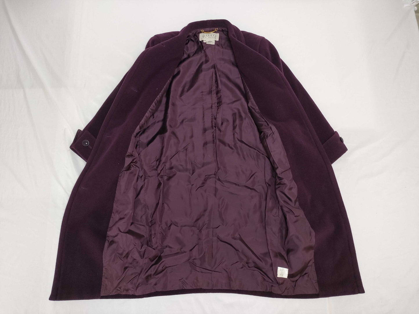 GUCCI Cashmere/Wool Coat Purple Coat