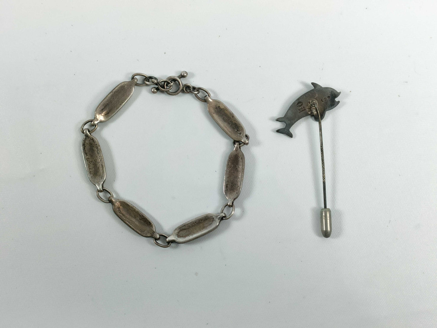 Georg Jensen brooch, bracelet, and two other items, 19.3g. Accessories Collection. Accessories Collection.