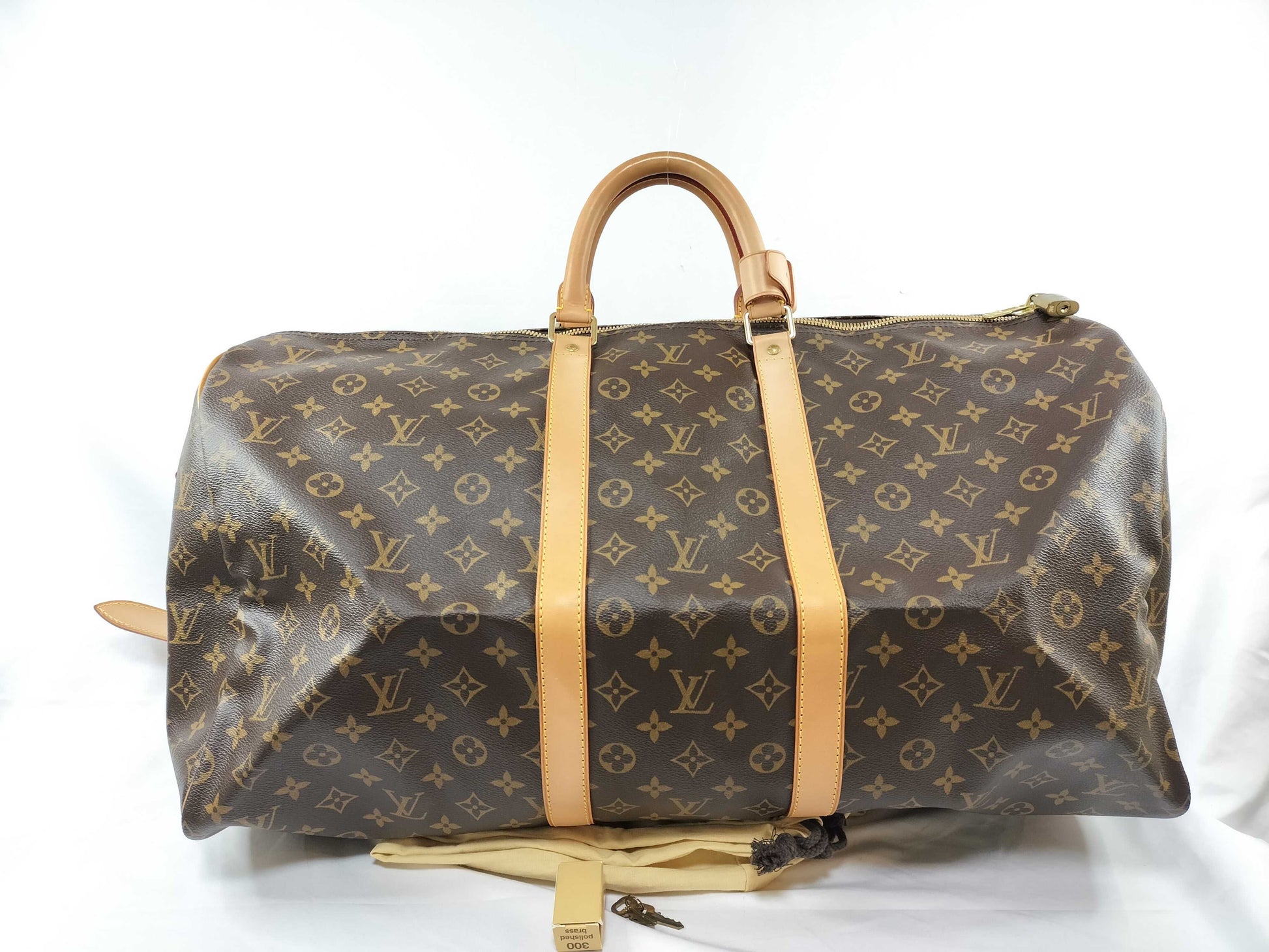 LOUIS VUITTON Monogram M41414 Keepall Bandouliere 55 Boston Bag