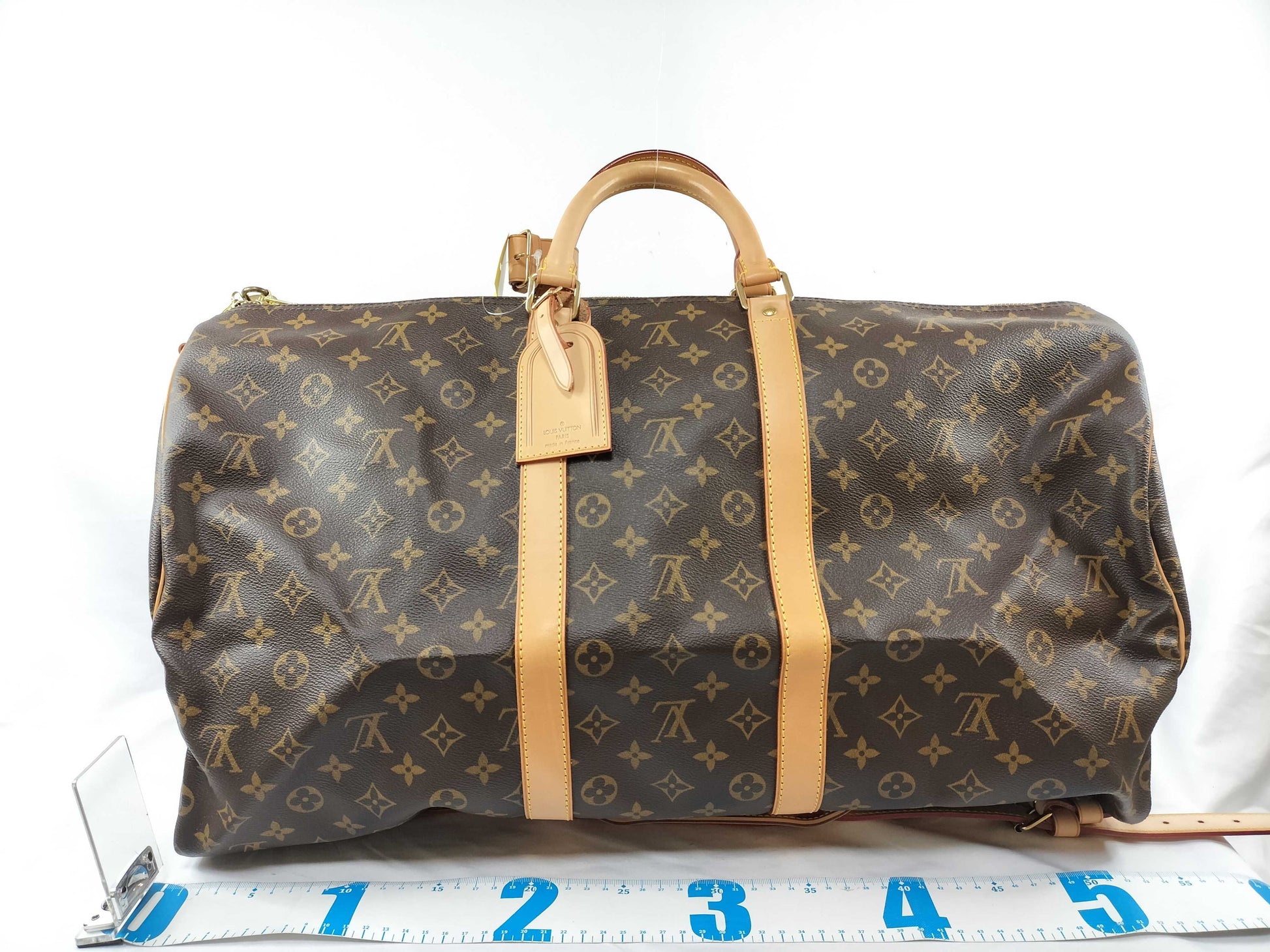 LOUIS VUITTON Monogram M41414 Keepall Bandouliere 55 Boston Bag