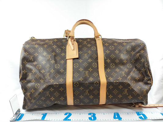 LOUIS VUITTON Monogram M41414 Keepall Bandouliere 55 Boston Bag