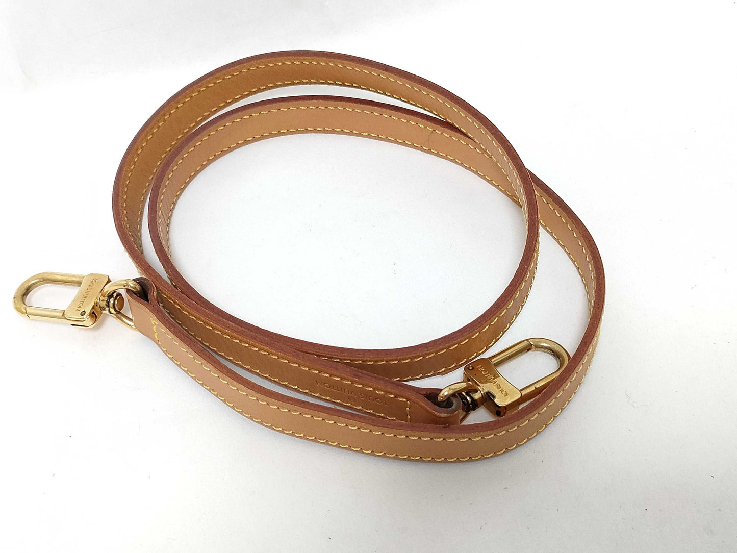 LOUIS VUITTON Natural Leather Shoulder Strap