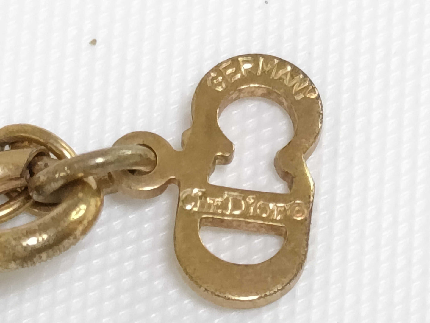 Dior Gold Earrings and Necklace 