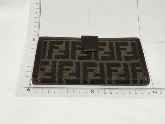FENDI Zucca Pattern Zucca/Long Wallet Folding Wallet Wallet
