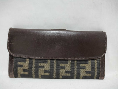 FENDI Zucca Pattern Zucca/Long Wallet Folding Wallet Wallet