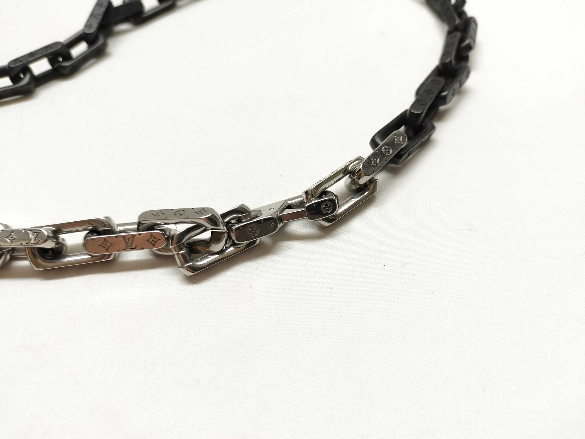 LOUIS VUITTON Monogram M00677 Collier Monogram Chain Necklace