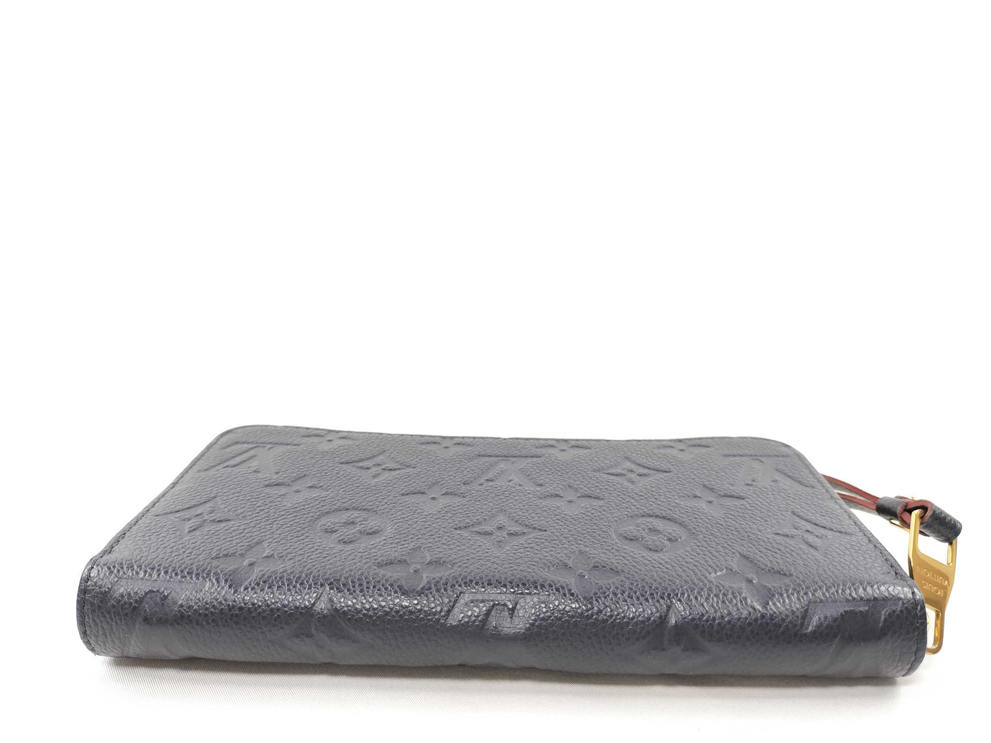 LOUIS VUITTON Monogram Empreinte M62121 Empreinte Marine Rouge Zippy Wallet