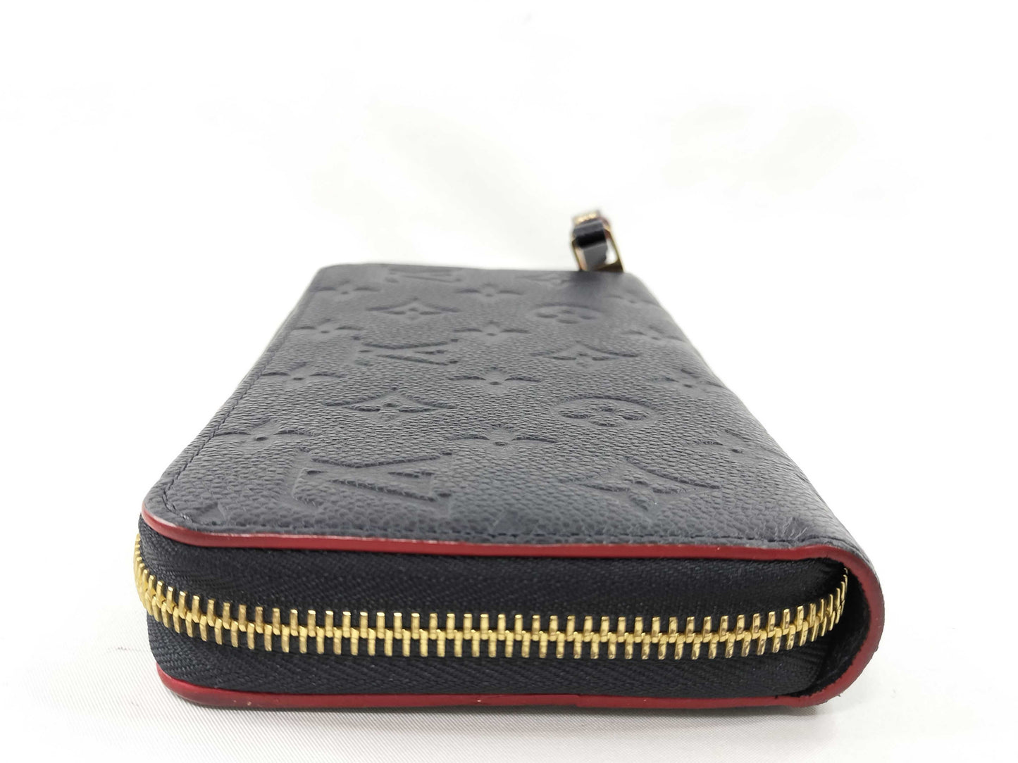LOUIS VUITTON Monogram Empreinte M62121 Empreinte Marine Rouge Zippy Wallet