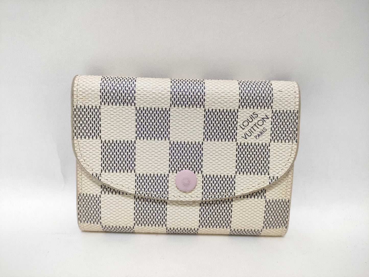 LOUIS VUITTON Damier Azur N61276 Porte Monnaie Rosary Wallet