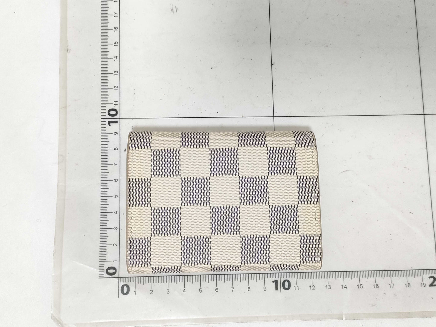 LOUIS VUITTON Damier Azur N61276 Porte Monnaie Rosary Wallet