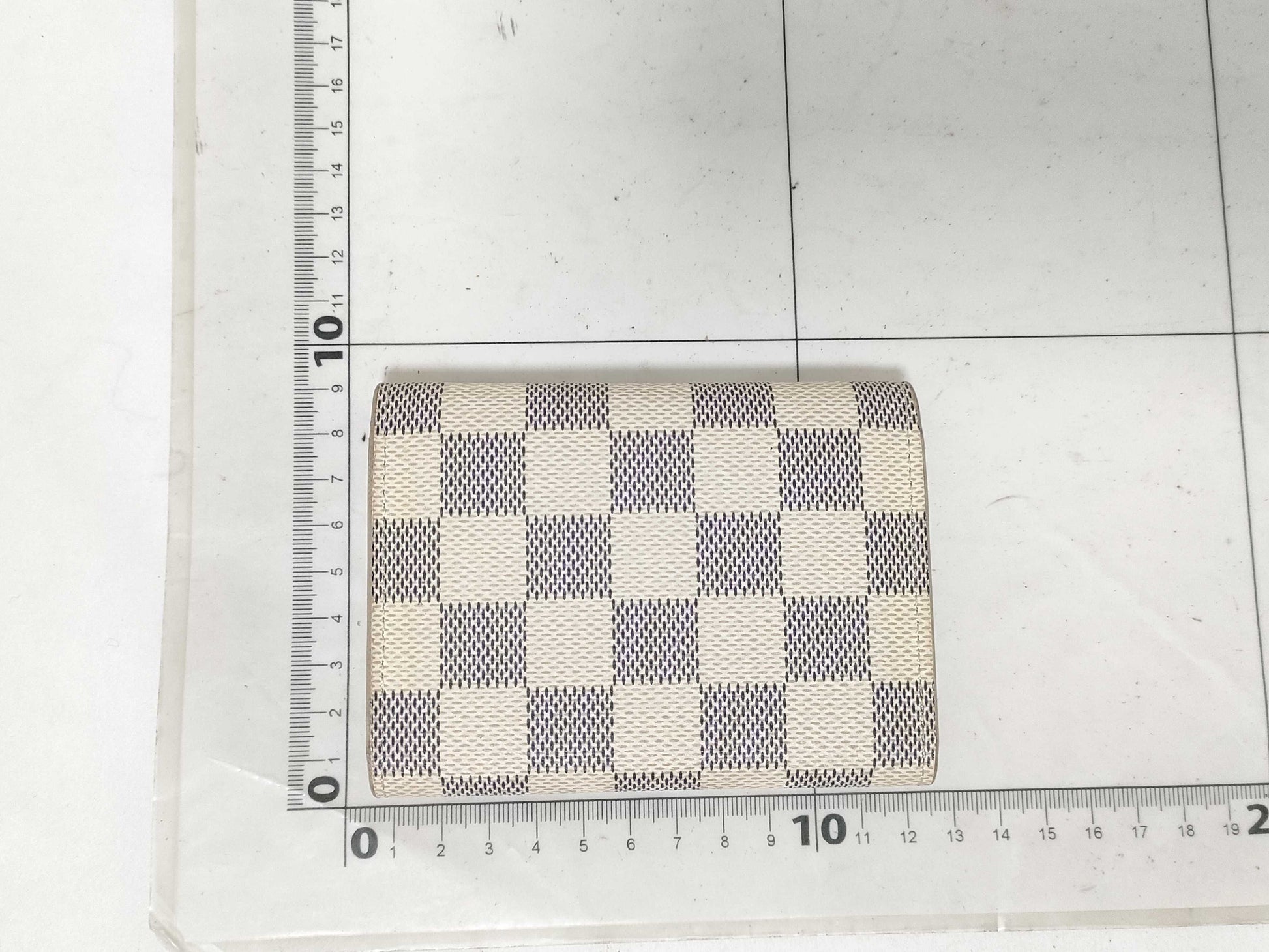 LOUIS VUITTON Damier Azur N61276 Porte Monnaie Rosary Wallet