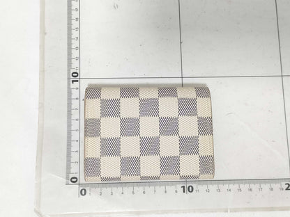 LOUIS VUITTON Damier Azur N61276 Porte Monnaie Rosary Wallet