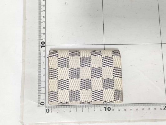LOUIS VUITTON Damier Azur N61276 Porte Monnaie Rosary Wallet