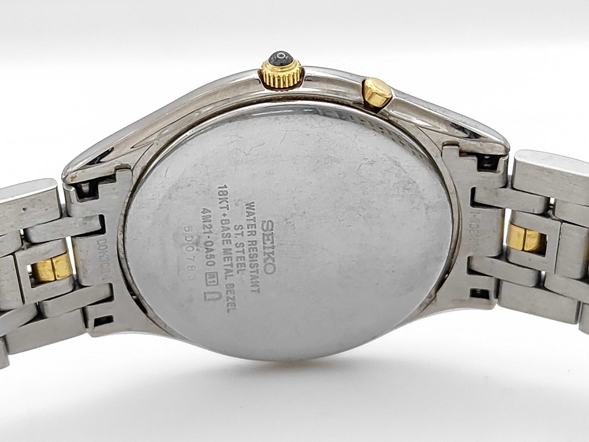 SEIKO 4M21-0A50 5D0783 Automatic Silver Dial Unmoving Boys' Watch