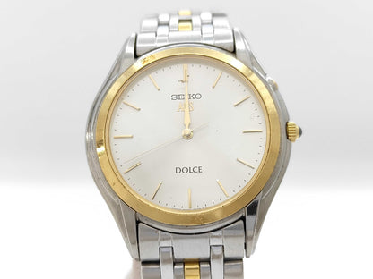 SEIKO 4M21-0A50 5D0783 Automatic Silver Dial Unmoving Boys' Watch