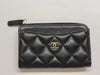 CHANEL Caviar Skin Coin Case/Fragment Coin Case
