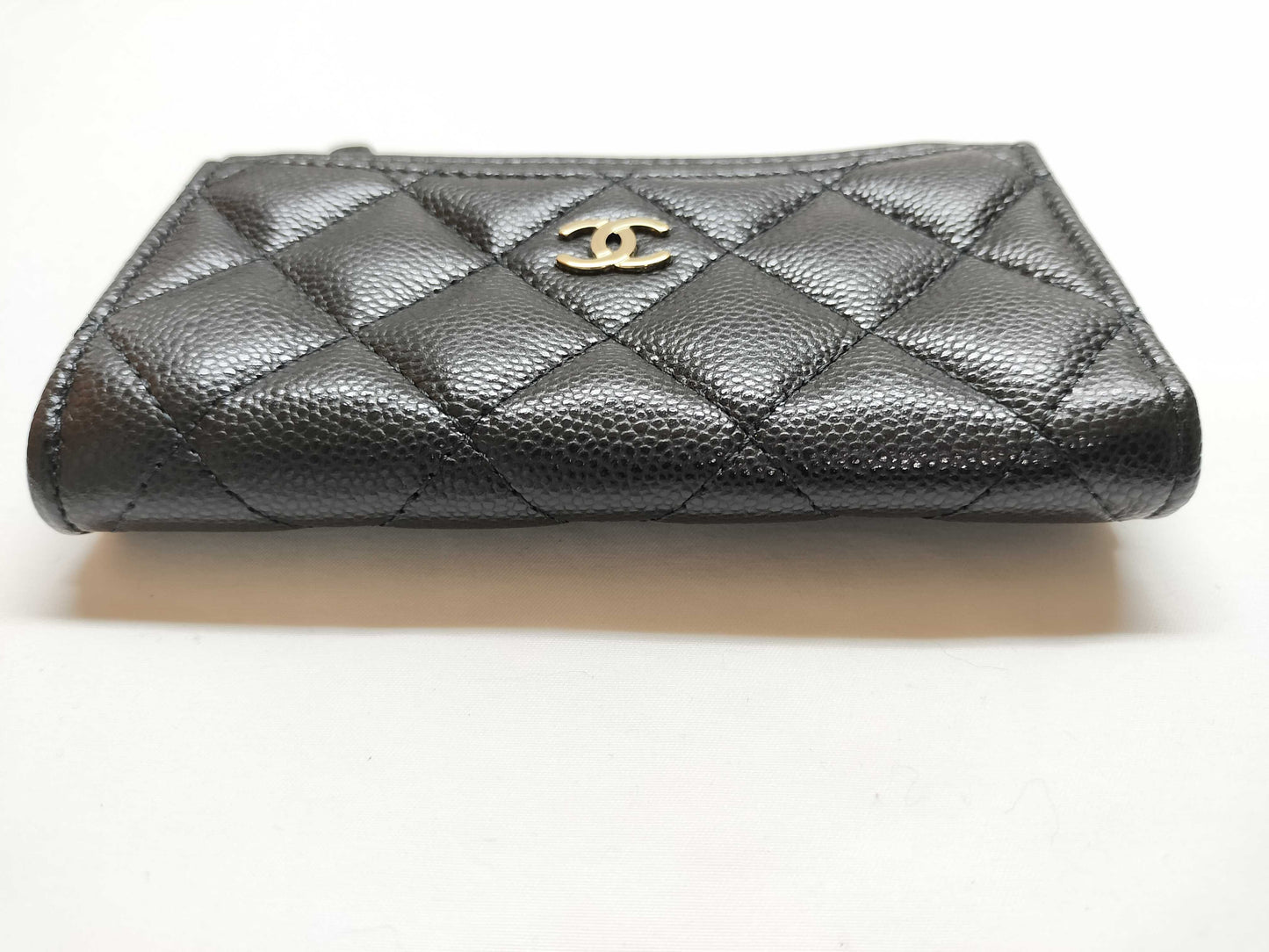 CHANEL Caviar Skin Coin Case/Fragment Coin Case