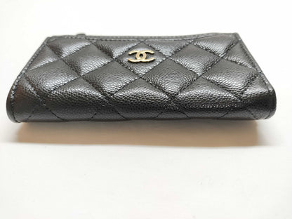 CHANEL Caviar Skin Coin Case/Fragment Coin Case