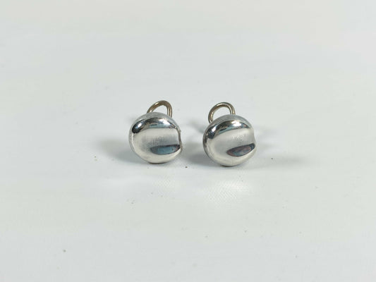 Tiffany & Co. Bean Bean Earrings, Sterling Silver, 4.8g