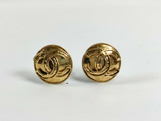 CHANEL Coco Mark Coco Mark Gold Earrings 94P Earrings