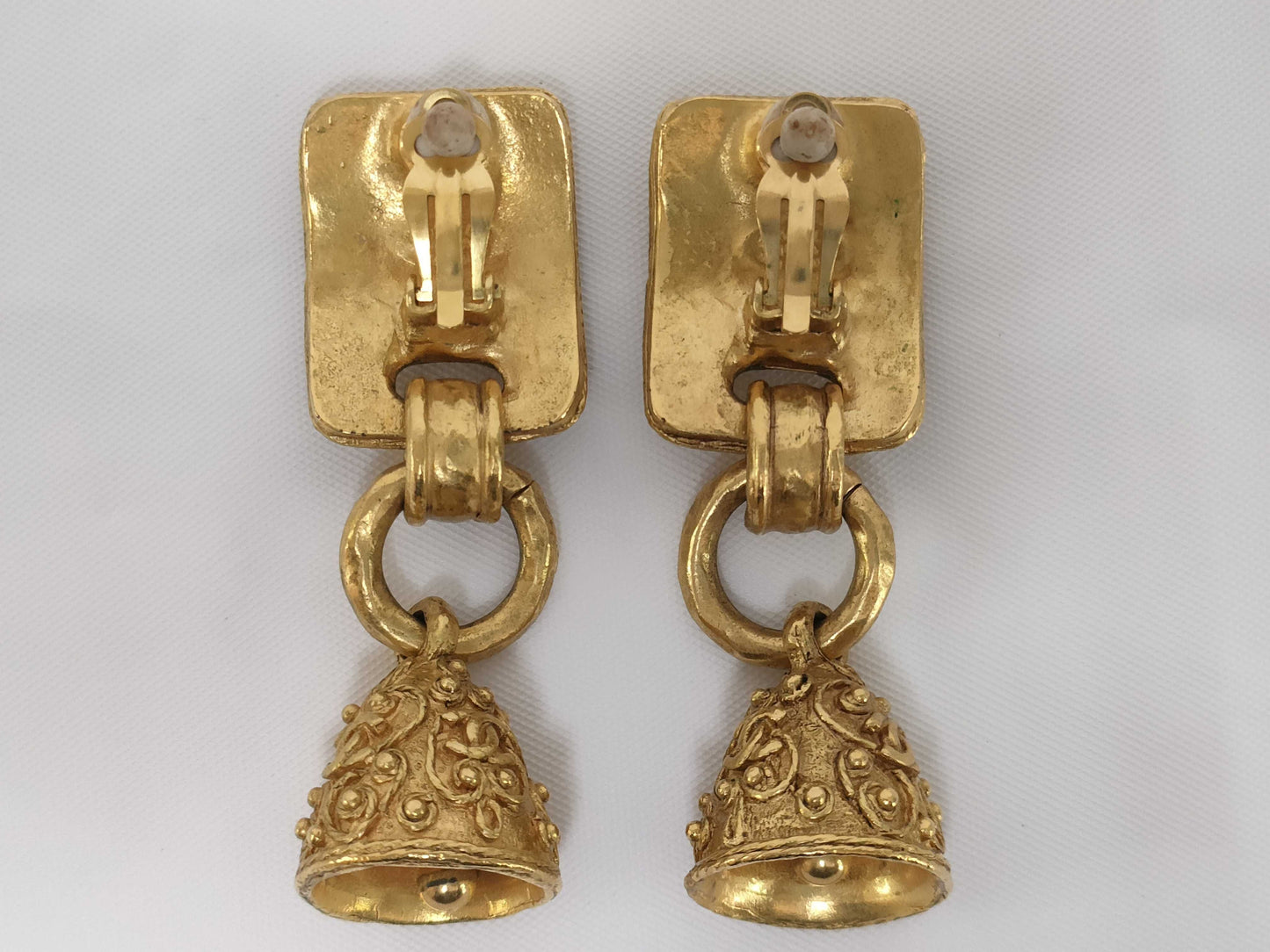 CHANEL 94A Bell Earrings with Coco Mark