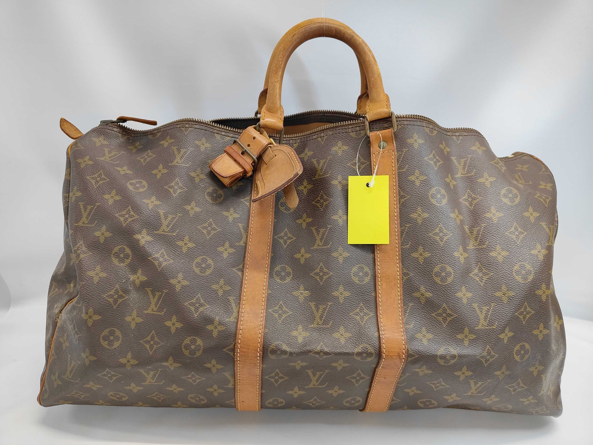 LOUIS VUITTON Monogram Keepall 55 Old Style Boston Bag