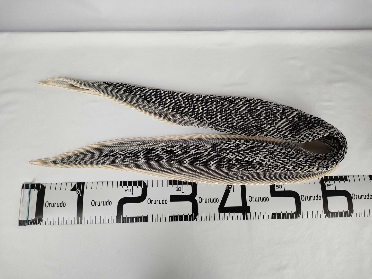 HERMES Carre Pleated Carre Black White Scarf