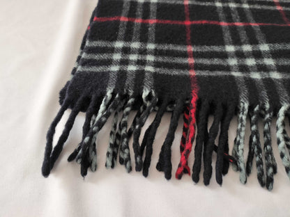 BURBERRY 100% Cashmere Scarf Navy