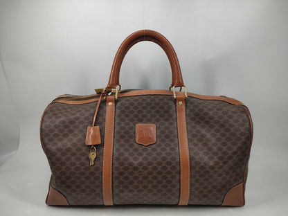 CELINE Boston Bag Macadam Pattern Boston Bag