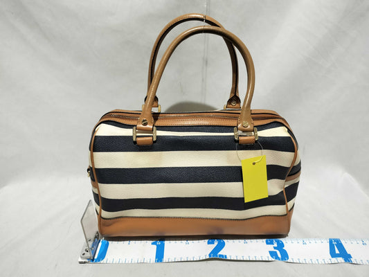 Tory Burch handbag, striped pattern handbag