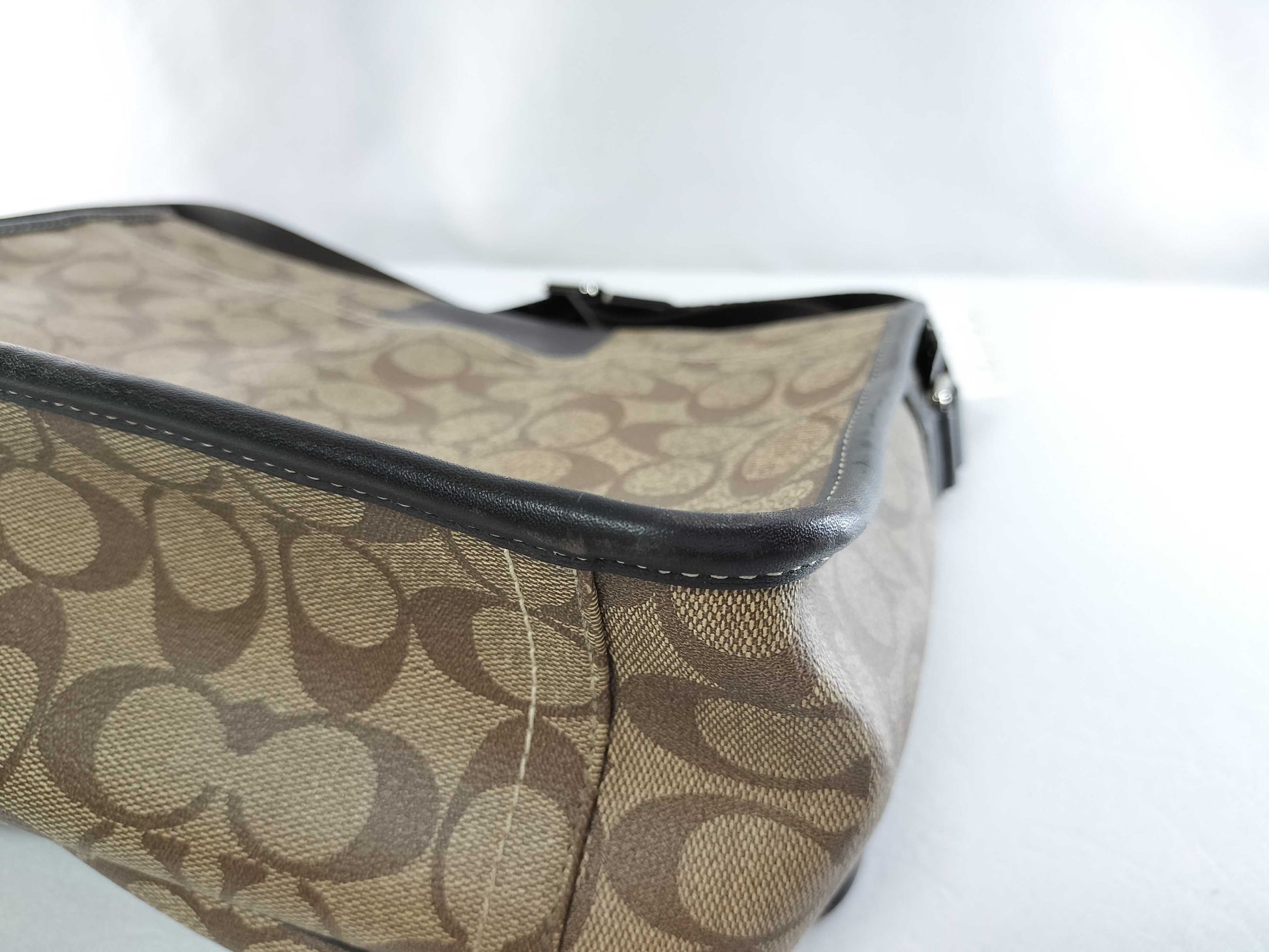 COACH Signature Messenger Bag PVC Shoulder Bag