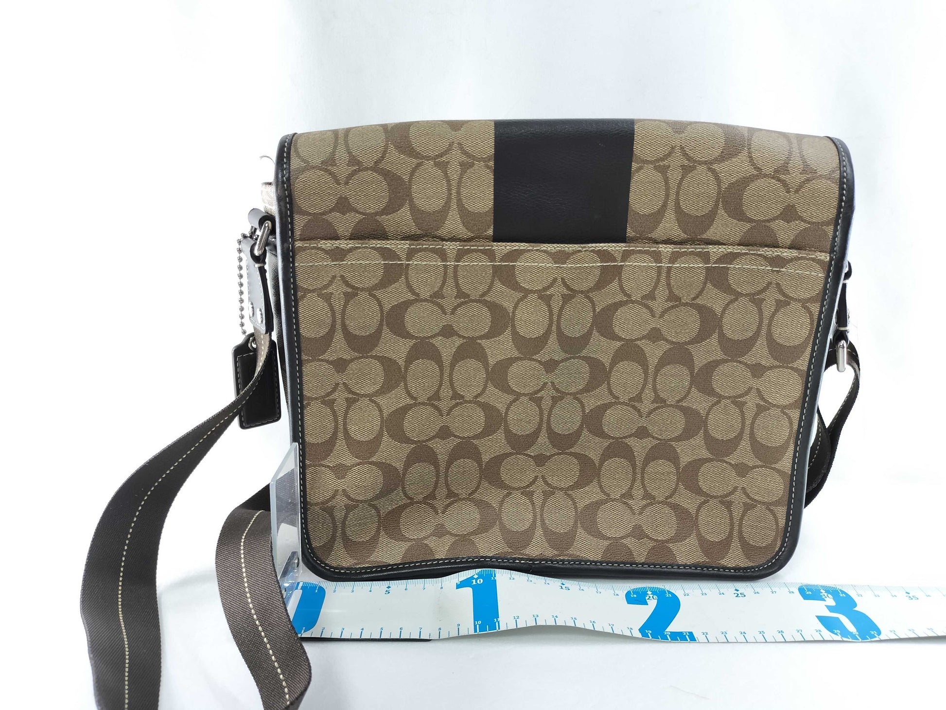 COACH Signature Messenger Bag PVC Shoulder Bag