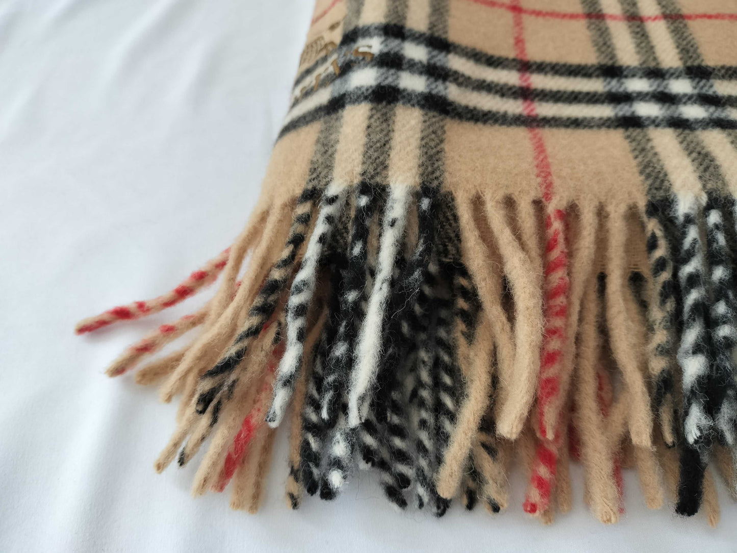 BURBERRY Nova Check/Shawl Pure New Wool Scarf