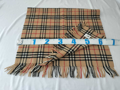 BURBERRY Nova Check/Shawl Pure New Wool Scarf