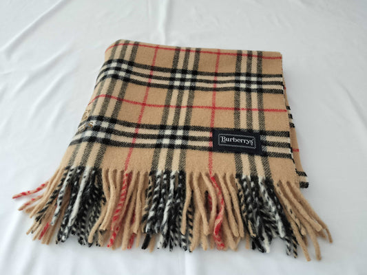BURBERRY Nova Check/Shawl Pure New Wool Scarf