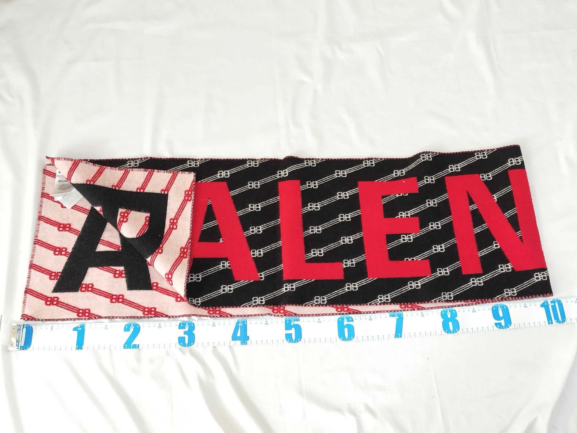 BALENCIAGA Logo Scarf/30*205cm Italian Wool Scarf