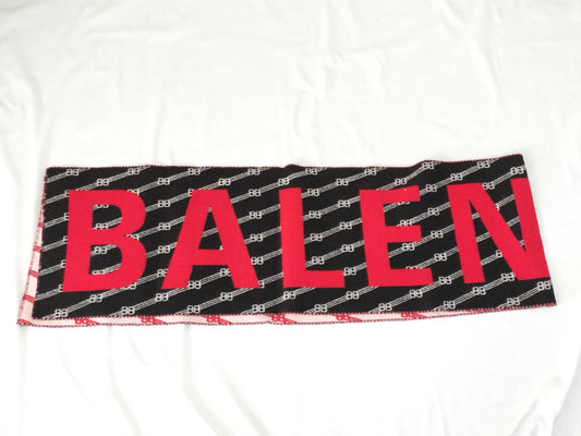BALENCIAGA Logo Scarf/30*205cm Italian Wool Scarf