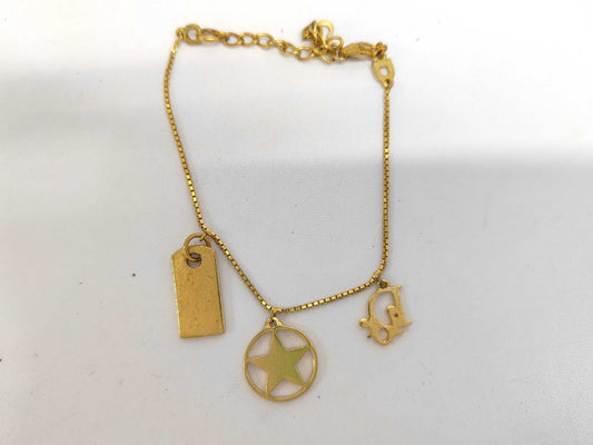 Dior Gold Logo Bracelet Bracelet Bangle