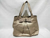 Salvatore Ferragamo Vara Ribbon Tote AU-21 B665 Champagne Gold Handbag