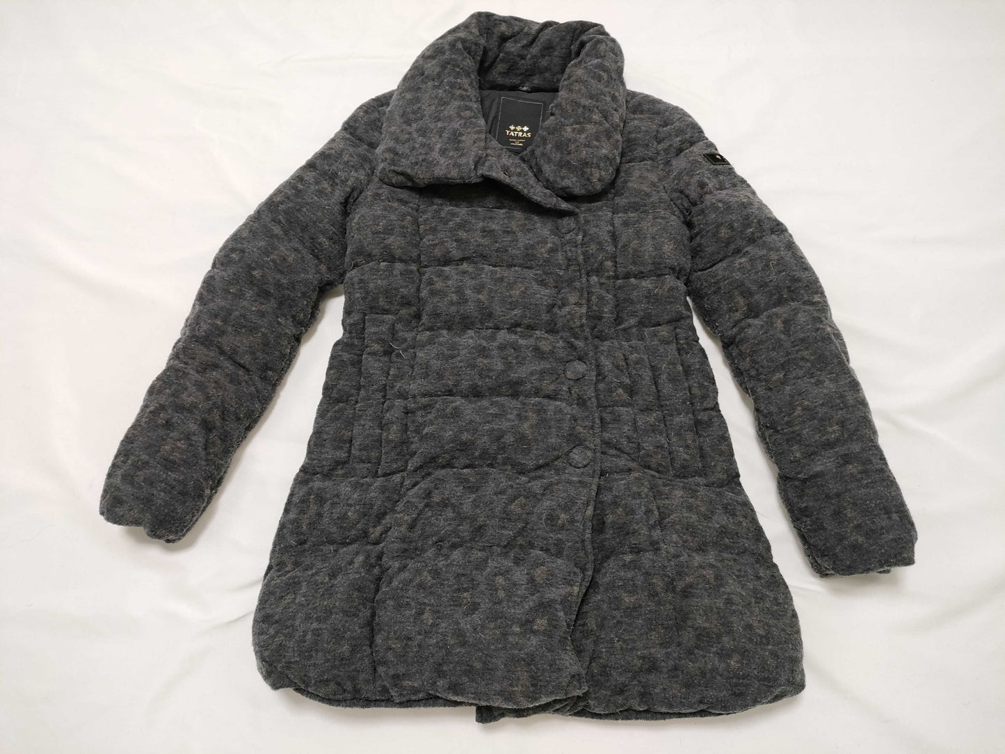 TATRAS LTA14A4310 Leopard Print Down Jacket Wool Jacket