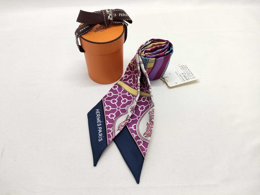 HERMES Twilly Pink Scarf with Tag